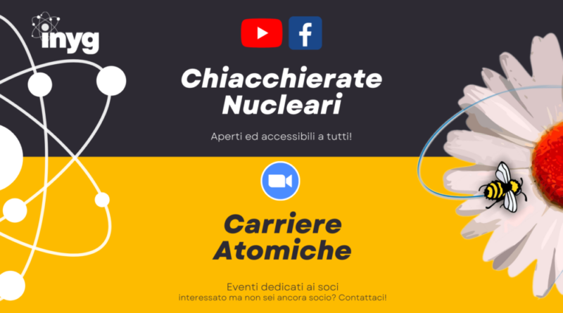 Chiacchierate Nucleari e Carriere Atomiche – Prossimo incontro 22/02 con Fabiola Cappia, INL